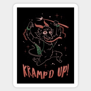 Kramped Up Krampus Sticker